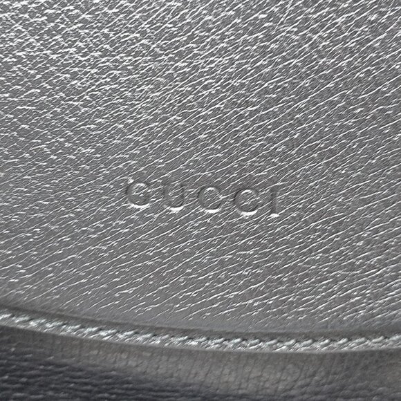 Gucci Hand Bag Sherry Line Black Leather mon995-100625 - Picture 16 of 16